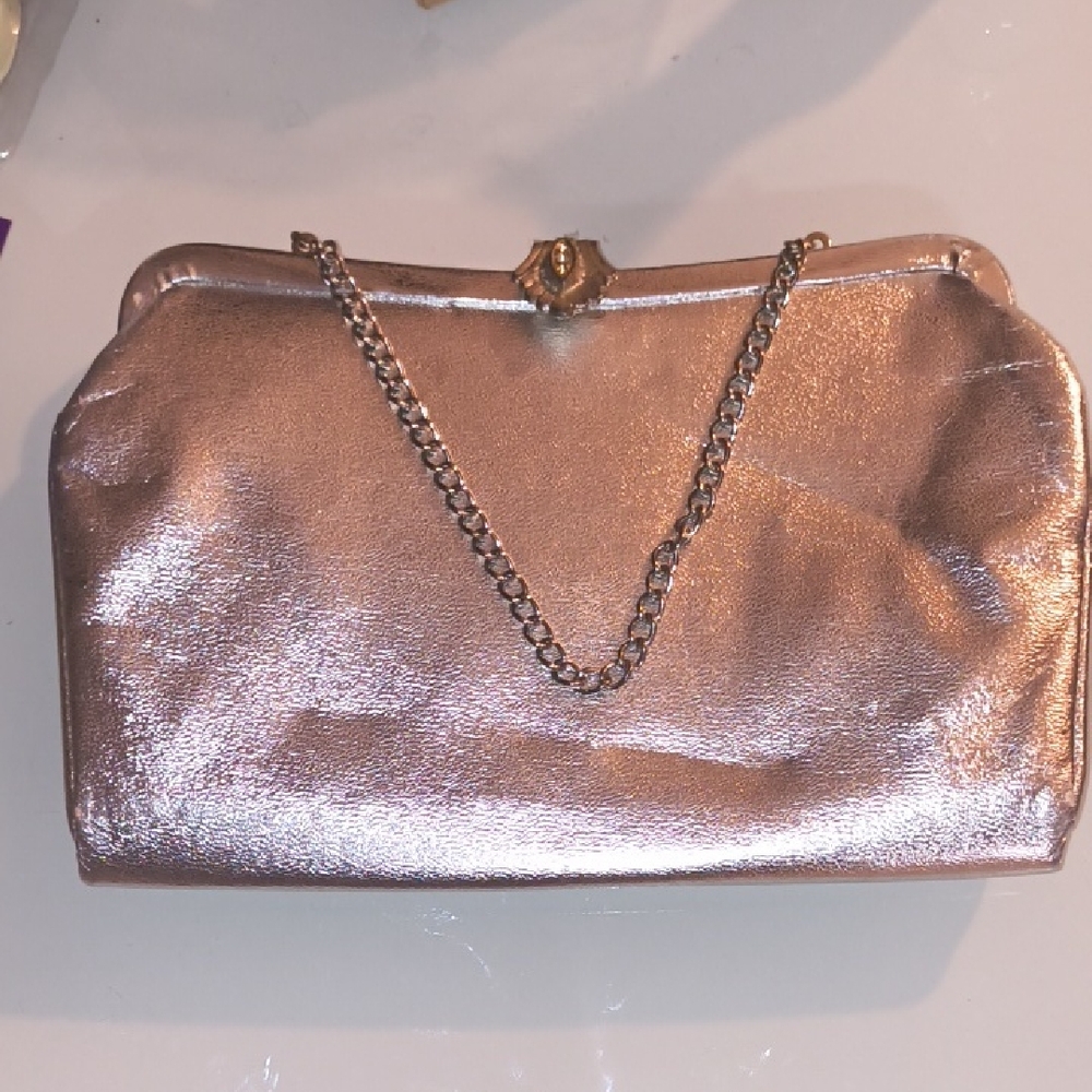 Elegant Metallic Clutch Bag